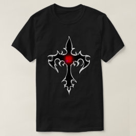 Camiseta Vermelho Gótico preto