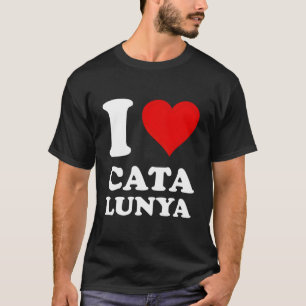 Camiseta Vermelho He Eu Amo Catalunha