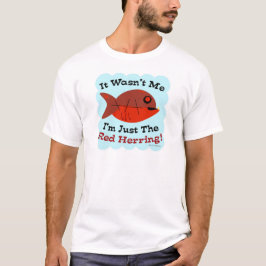Camiseta Vermelho Herring Misterioso Livro Lover Dizendo