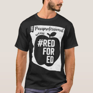 Camiseta Vermelho Para Ed Arizona Paraprofissional Para T