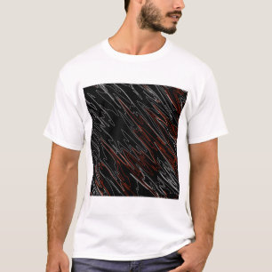 Camiseta Vermelho Preto Marmoreado