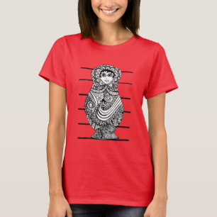 Camiseta Vermelho Rosa-Rosa-Rosa-Rússia