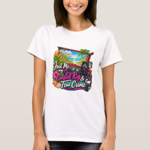 Camiseta Vermelho_ Só Eu, Minha Embarcação Costeira & Crime