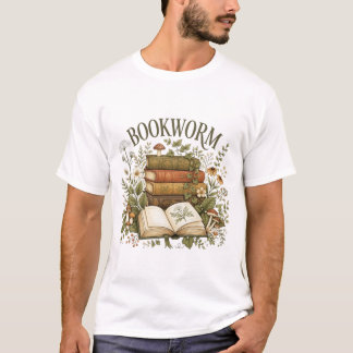 Camiseta Vermes de Livros Antigos – Livros Botânicos & Leit