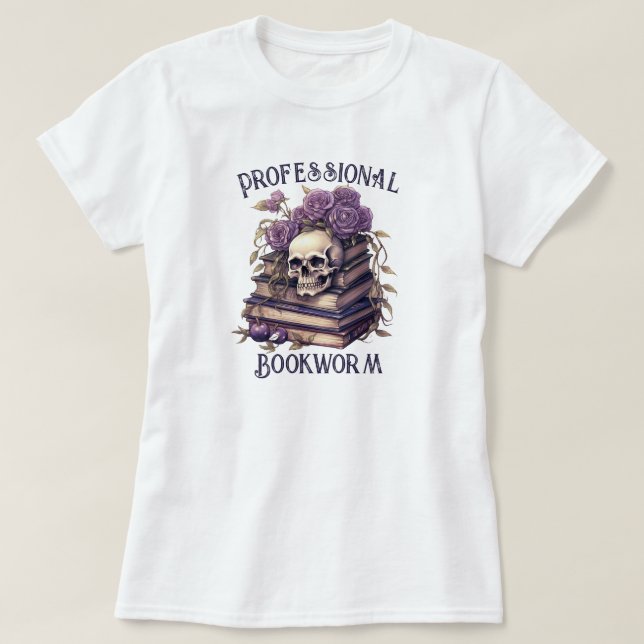 Camiseta Vermes Profissionais de Livros (Frente do Design)