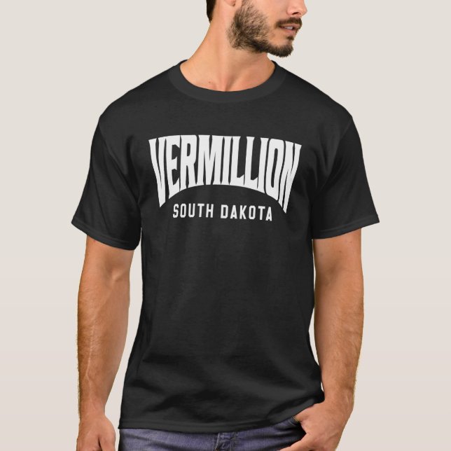 Camiseta Vermilhão Dakota do Sul (Frente)