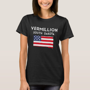 Camiseta VerMilhão de Dakota do Sul EUA State America Viage