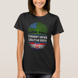 Camiseta Vermont Cresceu Com Raízes Croatas Na Croácia