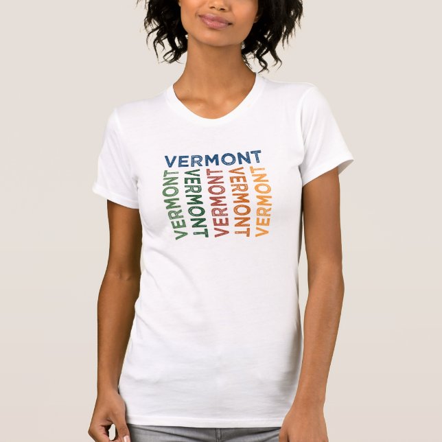 Camiseta Vermont Cute Colorful (Frente)