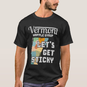 Camiseta Vermont Maple Map Souvenir Syrup