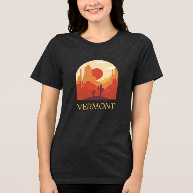 Camiseta Vermont: Oásis do Deserto (Frente)