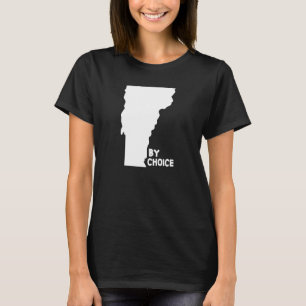Camiseta Vermont Por Escolha O Mapa Do Estado Americano