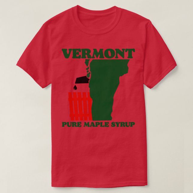 Camiseta Vermont Pure Maple Syrup (Frente do Design)