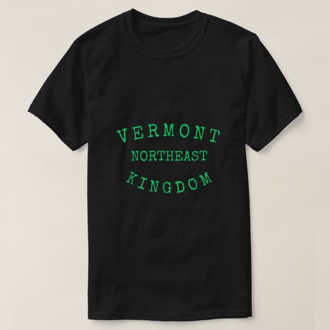 Camiseta VERMONT SHIRT Nordeste Reino Unido VT Green Mounta (Frente do Design)