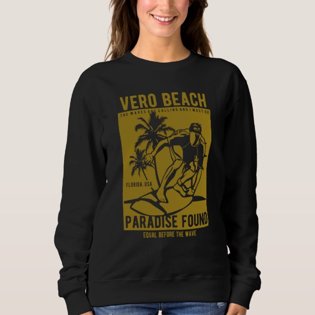 Camiseta Vero Beach Florida Retro Style Souvenir  4 (Frente)