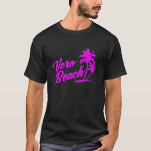 Camiseta Vero Beach Flórida Vintage Retrô Afastado Souven