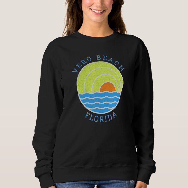 Camiseta Vero Beach Retro Sunset (Frente)