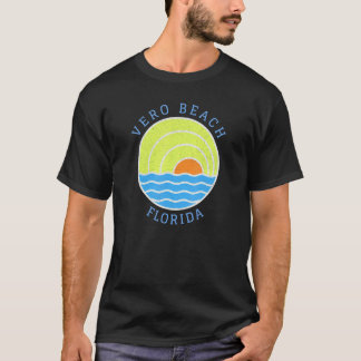 Camiseta Vero Beach Retro Sunset