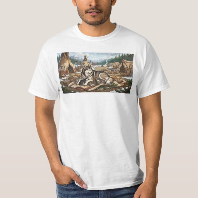 Camiseta Versão 1 da Mãe Malamute  (Frente)