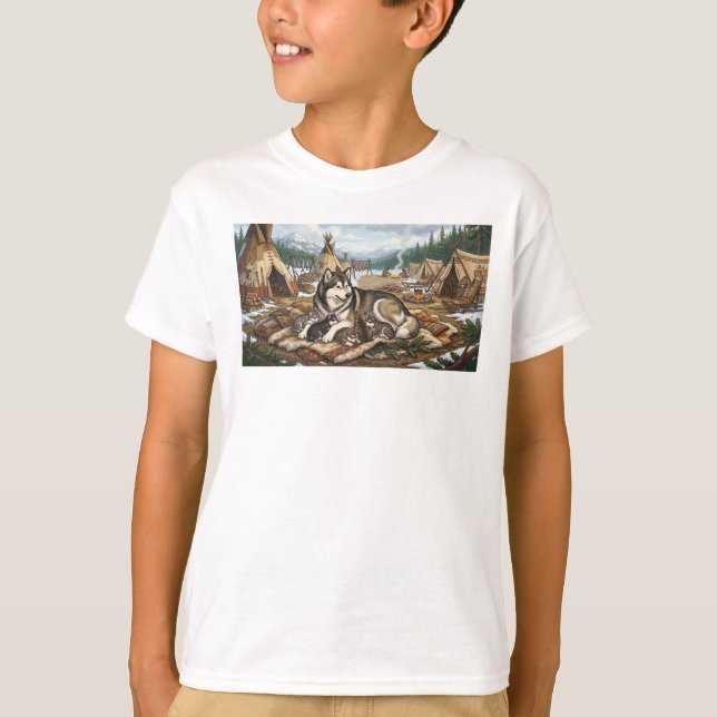 Camiseta Versão 1 da Mãe Malamute (Frente)