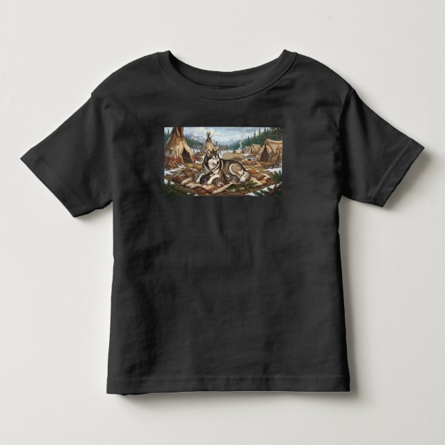 Camiseta Versão 1 da Mãe Malamute (Frente)