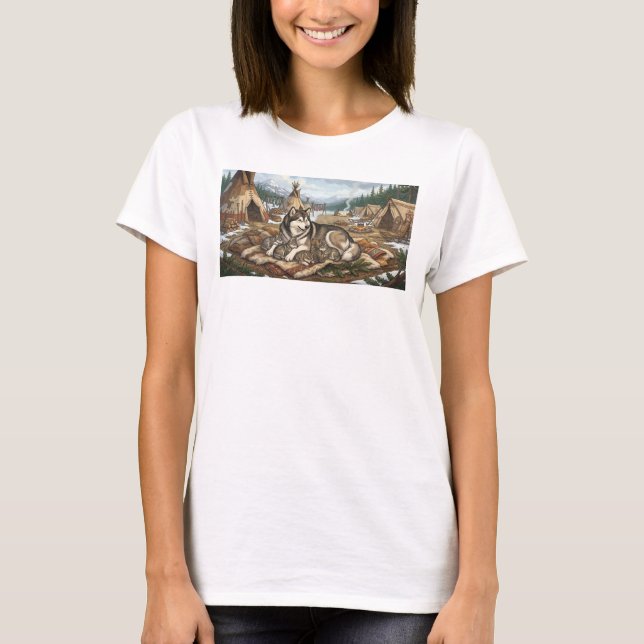 Camiseta Versão 2 da Mãe Malamute (Frente)