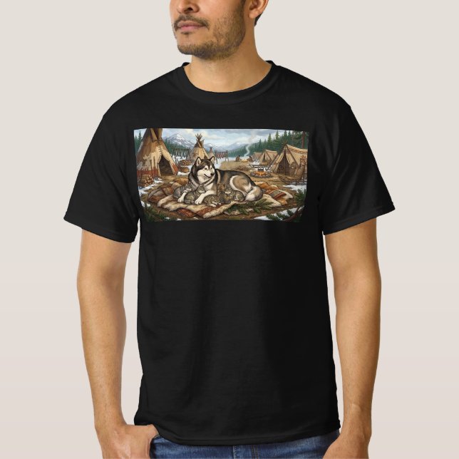 Camiseta Versão 2 da Mãe Malamute (Frente)