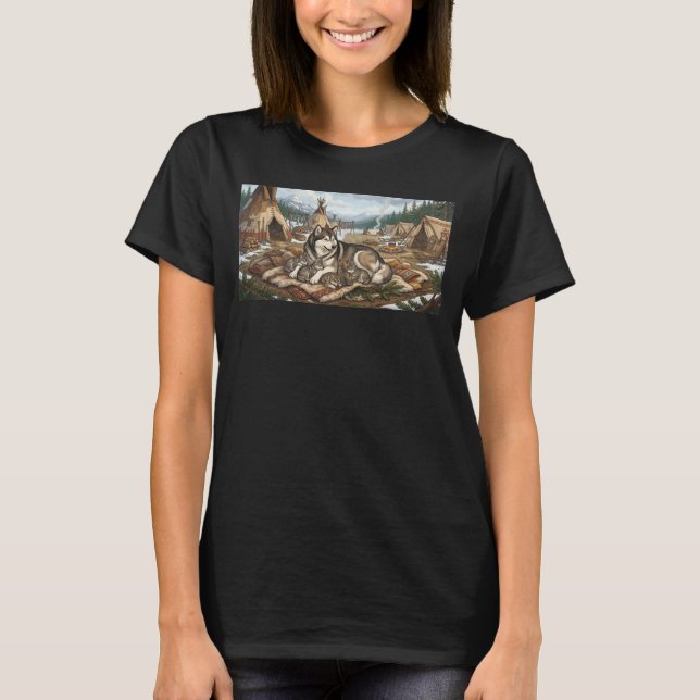 Camiseta Versão 2 da Mãe Malamute   (Frente)