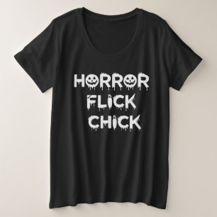 Camiseta Versão Branca do Pintinho do Horror Flick