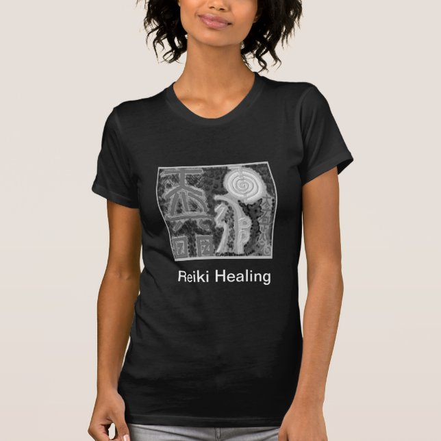 Camiseta Versão branca e negra - Reiki n Karuna (Frente)
