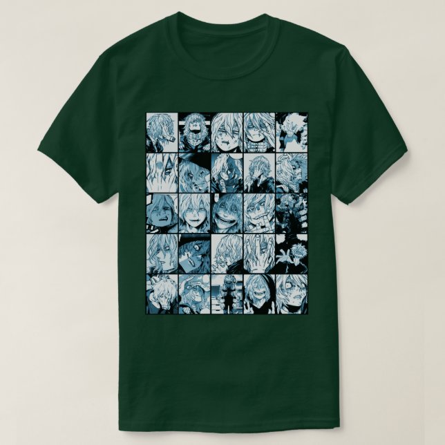 Camiseta Versão de cor do Shigaraki Collage (Frente do Design)