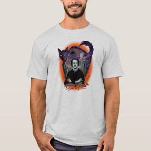 Camiseta Versão de Edgar Allan Poe o Dia das Bruxas