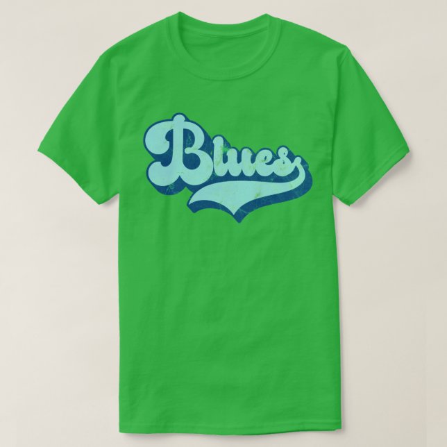 Camiseta Versão de Texto Claro em BLUES (Frente do Design)