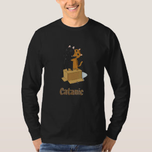 Camiseta Versão felina do Titanic catanic