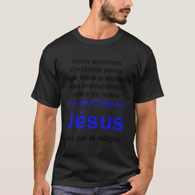 Camiseta Versão francesa do Estilo de Vida Cristão (Frente)