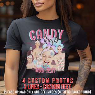 Camiseta Versão personalizada de fotos 90s Era Bootleg Tren
