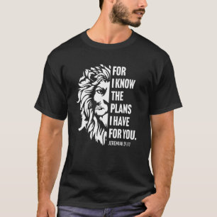 Camiseta Versículo Bíblico Cristão Jeremias 2911 Gráfico Le
