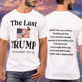 Camiseta Versículo Bíblico da Rapção Trump Cristão Patrióti