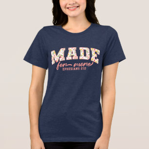 Camiseta Versículo Bíblico de Flor Silvestre Inspiradora