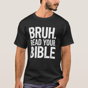 Camiseta Versículo Bíblico Escritura Cristã Leia Sua Bíblia