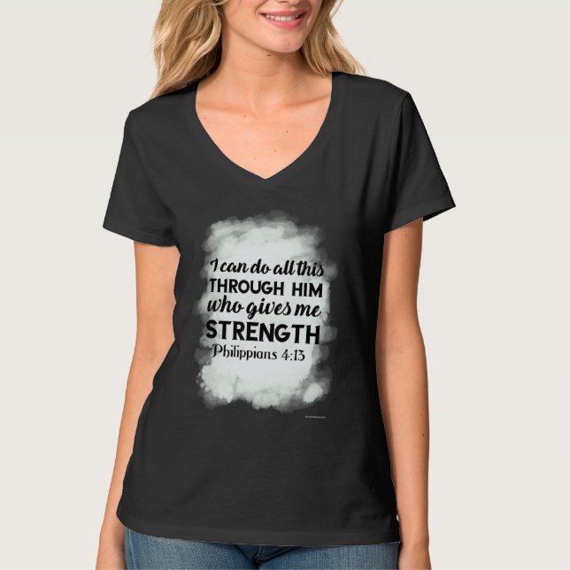 Camiseta Versículo Bíblico Igreja Cristã Deus Jesus Religio (Frente)