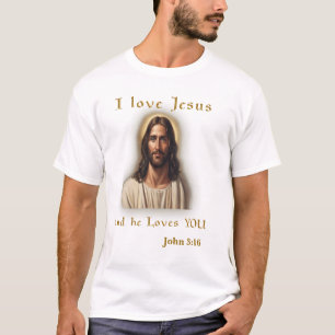 Camiseta versículo bíblico João 3:16