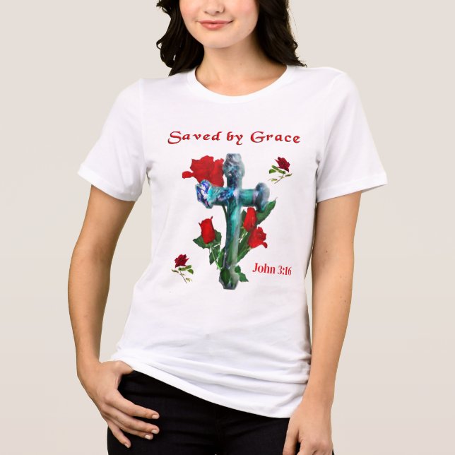 Camiseta Versículo Bíblico João 3:16 (Frente)