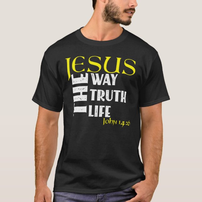 Camiseta Versículo da Bíblia Cristã João 146 2 (Frente)