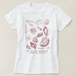 Camiseta Versículo da Bíblia de Concha Marinha
