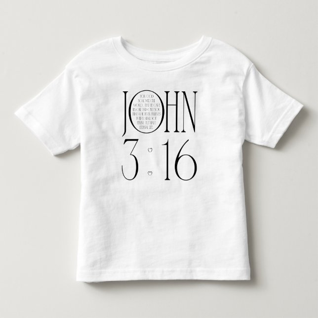 Camiseta Versículo da Bíblia João 3:16 (Frente)