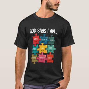 Camiseta Versículos da Bíblia Deus Diz Que Eu Sou Conscient