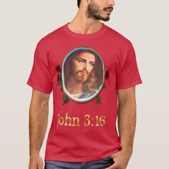 Camiseta Verso Bíblia John 3:16 (Frente)