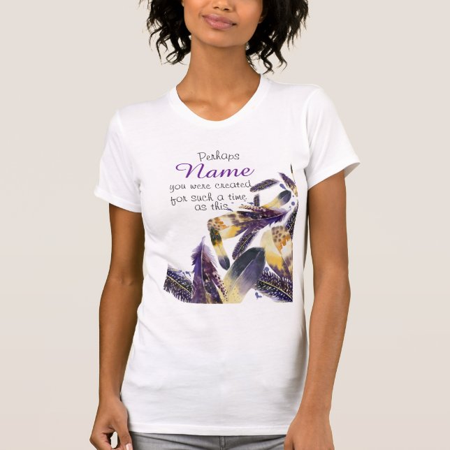 Camiseta Verso cristão inspirado da bíblia de Esther da (Frente)