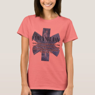 Camiseta verso da bíblia do paramédico